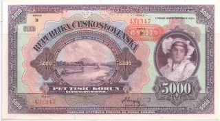 Czech Republic 5.000 Korun, 1943 image
